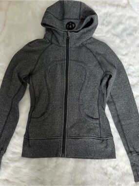 lululemon Black Hoodie with Silver Size Dot